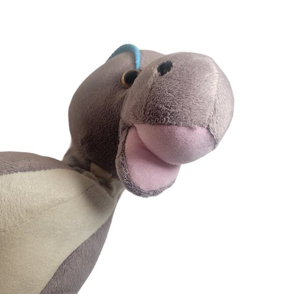 Gray Dinosaur Plush Toy 16" Tall Cute Floppy Stuffed Animal Kids Soft Play - Picture 15 of 15